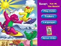 Barney S Fun At The Beach DVD Menus