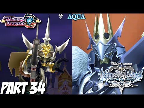 Kingdom Hearts Birth By Sleep Final Mix Part 34 (Aqua) - Vs. Armor of Eraqus & No Heart - PS3