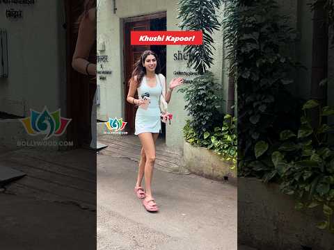 Bollywood actress Khushi Kapoor spotted in Bandra, Mumbai