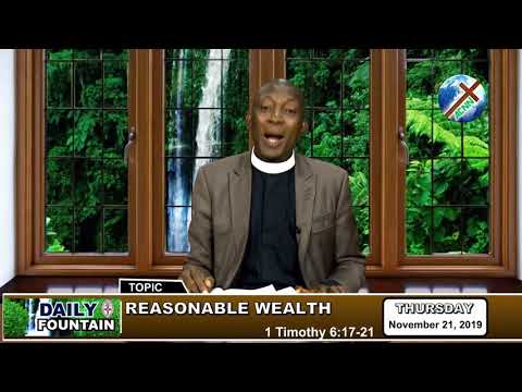 DAILY FOUNTAIN OF NOVEMBER 21, 2019 - THE REV'D EMMANUEL AVWENAYERI KEKERUKE