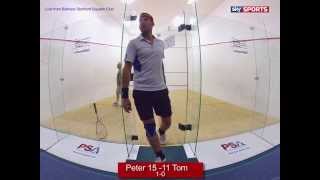 preview picture of video 'Peter Banhidai Bishops Stortford Squash'