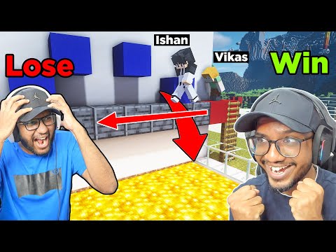 I Challenged My Brother @KhatarnakIshan  In TikTok Minecraft Minigames