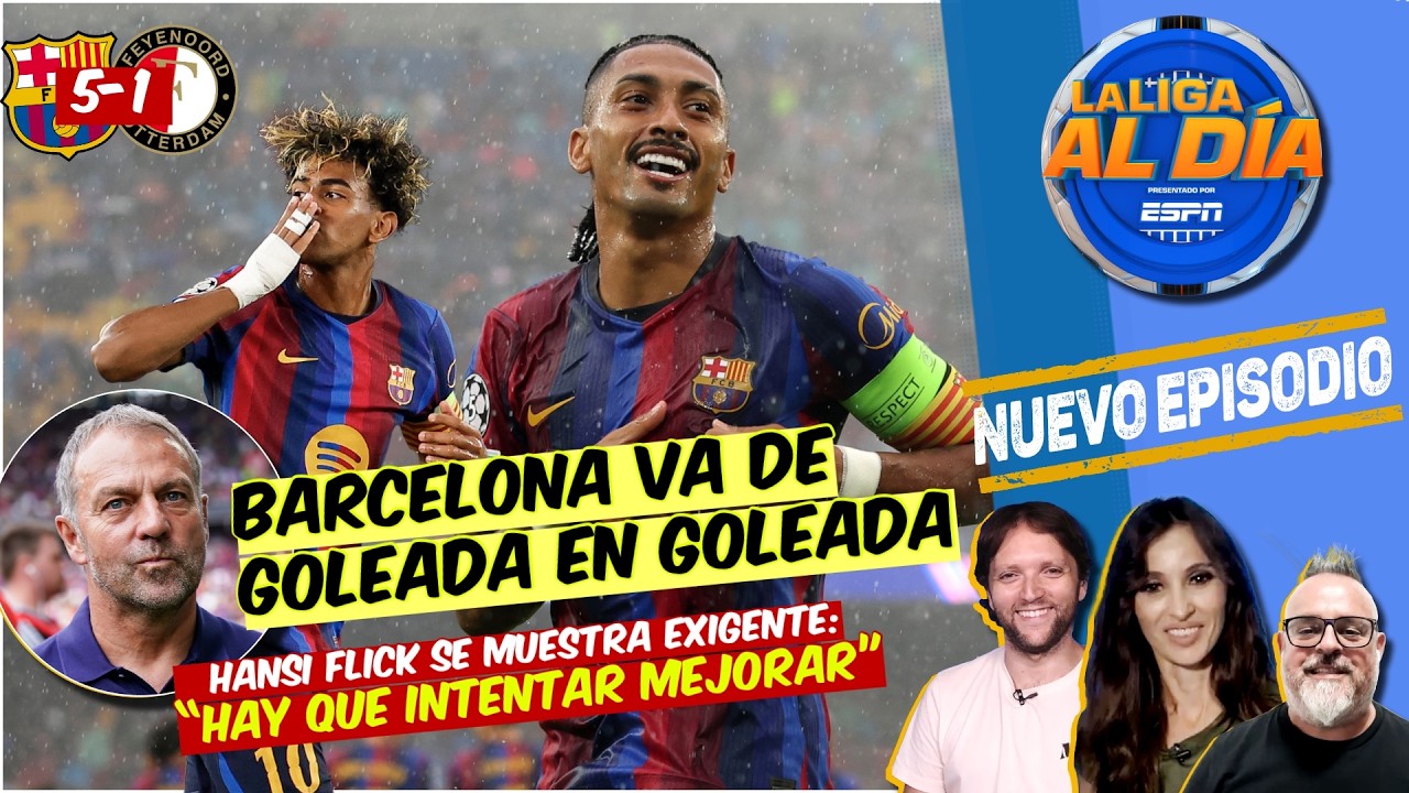 Barcelona NO PERDONA ni en LIGA ni en CHAMPIONS pero Hansi Flick PIDE MEJORAR | La Liga Al Día