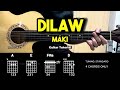 Dilaw - Maki | Easy Guitar Chords Tutorial For Beginners (CHORDS & LYRICS) #guitarlesson