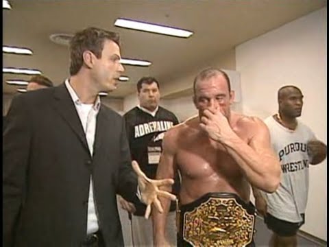 Mark Coleman Backstage footage after fight with Frye - Pride 26
