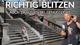 RICHTIG BLITZEN! - Auch draußen bei "genug Licht"! ⚡(Profoto A10)