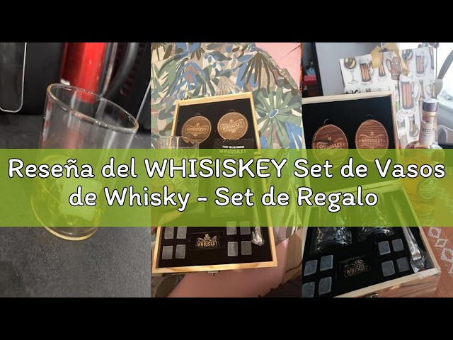 Vídeo relacionado con Whisiskey Set de Vasos de Whisky - Set de Regalo de Whisky - Vaso Whisky - Regalos Originales para Hombres - Caja de Regalo, 4 Vasos de Whiskey, 8 Cubitos Hielo Reutilizables, Accesorios