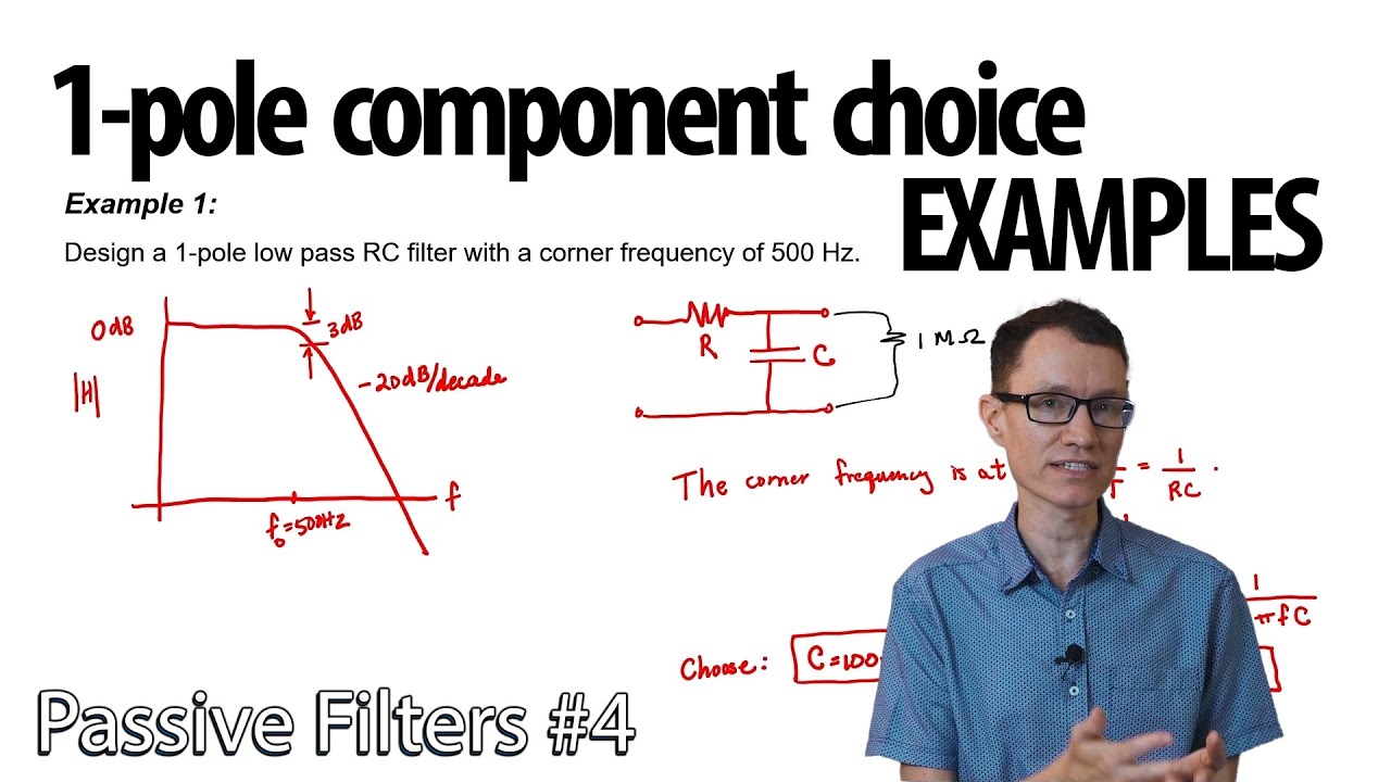 Example problems for 1-pole filters with design freedom (4 - Passive Filters)