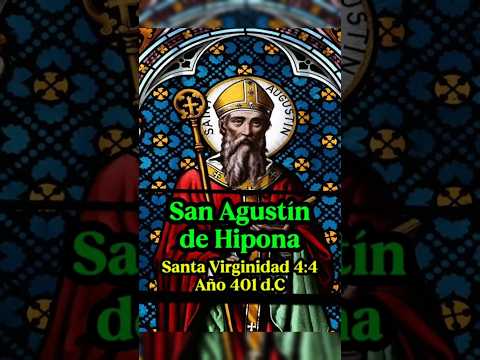 San Agustín de Hipona  Santa Virginidad 4:4 #catolicos #viral #fe #cristianos #shorts