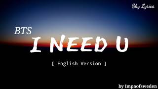 BTS - I Need U ( English Cover by Impaofsweden ) L