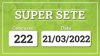 Capa de SUPER SETE 222