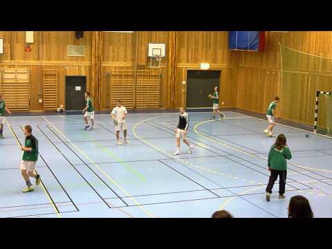 Målvaktsuppvärmning i Kungälv HK i USM steg 4.  A-pojkar