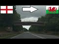 England Wales Crossing The Border By Car
