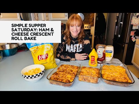 SIMPLE SUPPER SATURDAY: HAM & CHEESE CRESCENT ROLL BAKE