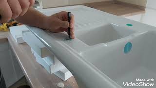 How to knock out tap hole on ceramic sink