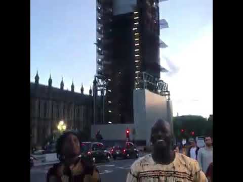 Gambian young artist Musa Fily Jobarteh in London