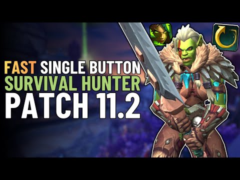Quick One Button Survival Hunter Guide | Single-Button DPS Build WoW Patch 11.2.5