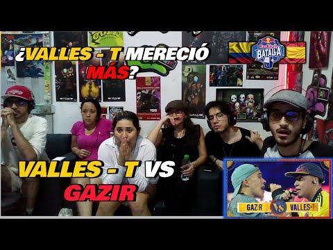 🔴COLOMBIANOS REACCIONAN a VALLES T vs GAZIR - ¿MERECIÓ MÁS VALLES-T? [RED BULL INTERNACIONAL 2024]