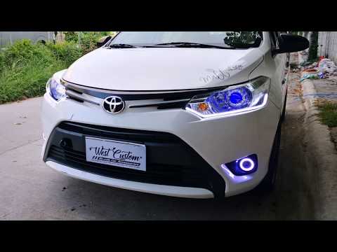 Toyota VIOS Turbine projector - Foglights Angel eyes, DRL