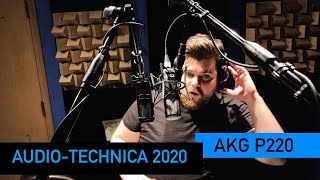 Video thumbnail for AKG P220 vs. Audio Technica 2020 | VO Mic Comparison by VOscripts