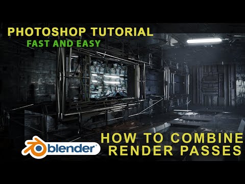 Photoshop Tutorial - Blender - Combining render passes