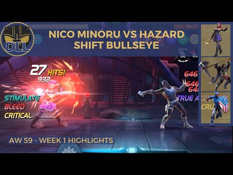 Nico Minoru vs Hazard Shift Bullseye - Alliance War Season 59 Week 1 Highlights