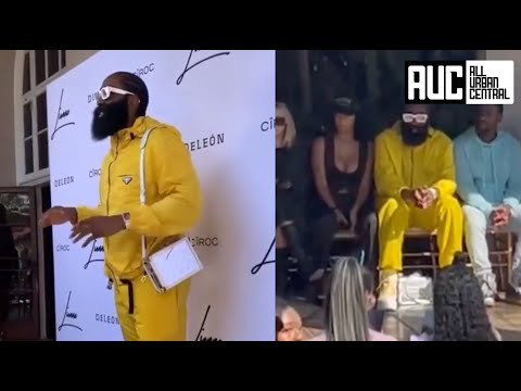 James Harden Caught Wearing A Purse At Fashion Show With Draya Michelle
