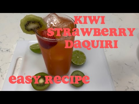 How to make a Kiwi Strawberry Daiquiri - Easy Recipe