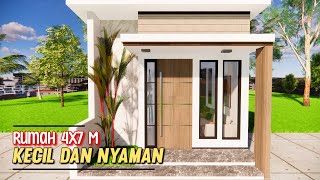 Tidak Harus Luas, Rumah Mini Seperti Ini Sudah Cocok Untuk Jaman Sekarang 4x7 Meter