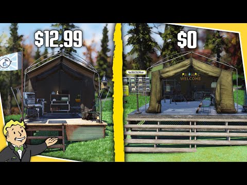 Fallout 76 - How To Make A FREE Survival Tent