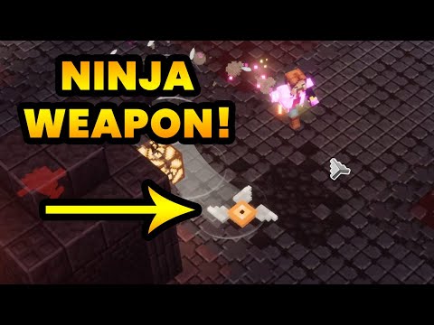 SPIN BLADE (Ninja Star) Best Artifact-Weapon in Nether DLC Minecraft Dungeons