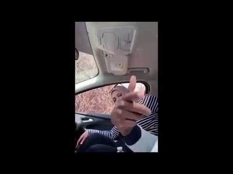 Hijabi girl feet at car