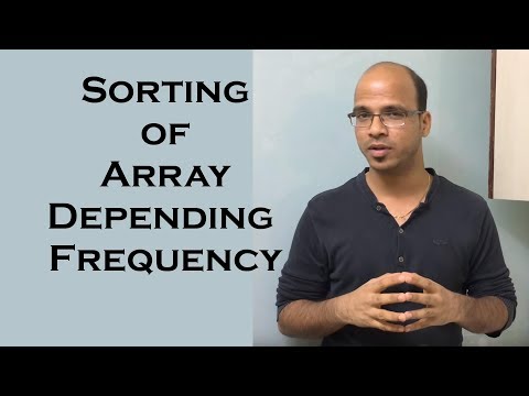 Sorting of Array Depending on Frequency of Elements