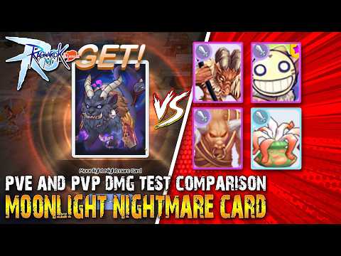 Ragnarok M: Classic - Moonlight Nightmare Card Dmg test PVE & PVP Comparison