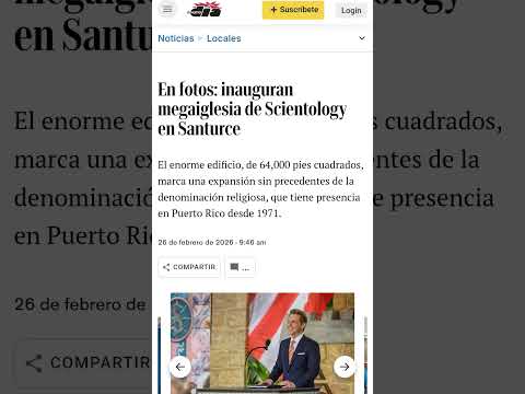 Religión de la cienciología culmina mega expansión en santurce: establecidos desde el 1971
