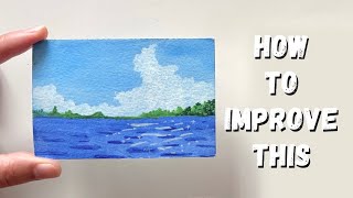 4 Simple Techniques to Make Your Watercolor Landscape Better ✧
