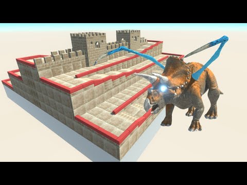 ESCAPE FROM ALIEN TRICERATOPS #5 - ARBS - Animal Revolt Battle Simulator