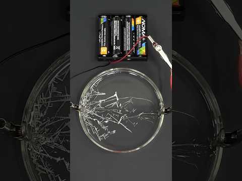Using electricity to grow metal crystals