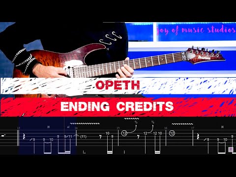 How to Play " Opeth , Ending Credits "  Guitar Solo  w/Guitar Tabs