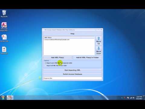 MS Access Import Multiple XML Files Software