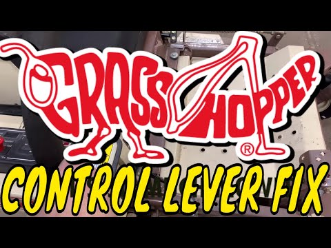 GRASSHOPPER ZERO TURN CONTROL LEVER SLACK FIX AND WTF IS THIS GUY CUTTING? IT SURE AINT GRASS!!