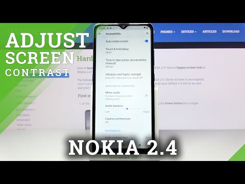 Turn On High Contrast Text Option / Manage System Text in NOKIA 2.4