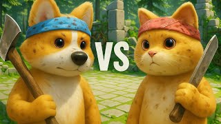 Cats vs Dogs in Party Animals MQDEFAULT Thumbnail