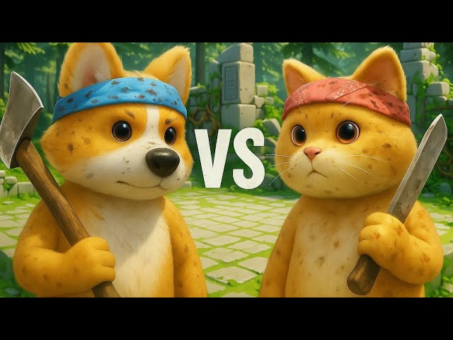 Cats vs Dogs in Party Animals SDDEFAULT Thumbnail