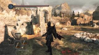 Texture pop-up, Shimmering, Aliasing and Shadow flicker demonstration. Game: Dark Souls II