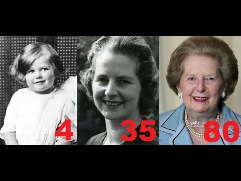 Margaret Thatcher from 2 to 87 years old