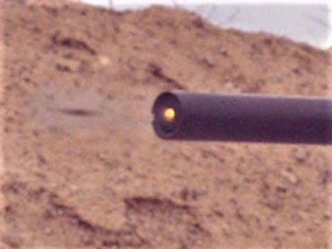 AK20 Slow motion. Subsonic, Suppressor. ShotShow 2020 Range day.