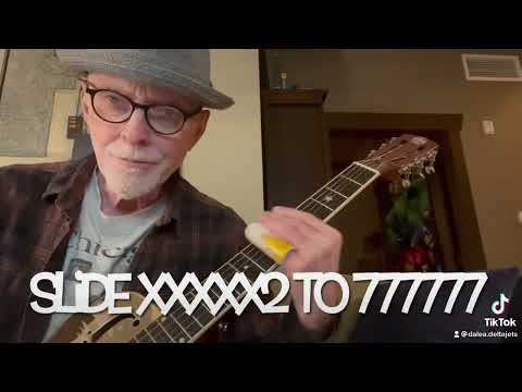 Play Slide Guitar “Amazing Grace” Tutorial Very Easy Beginners Lesson Dale Anderson/The Delta Jets