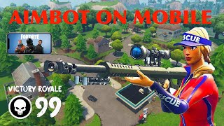 aimbot on fortnite mobile - fortnite mobile aimbot