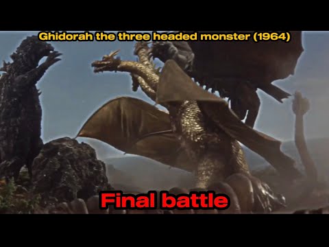 Ghidorah the three headed monster (1964)   Final battle